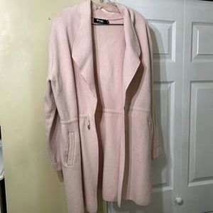 Beautiful Blush coloured heavy weight cardigan with draw string waist.